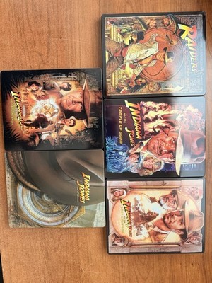 Indiana Jones 5 Film 4k Steelbook Collection. 1-4 With Posters. No Digital Codes