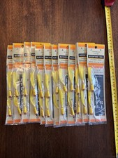 Lot Of 12 Redfish Rigs 1/4 Oz Speck Trout Sand Trout Drum Bucktail Jigs Twin Rig