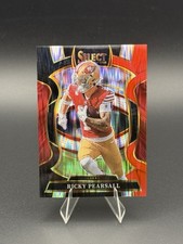 2025 Panini Select - Concourse Ricky Pearsall #16 Black & Red Shock Prizm