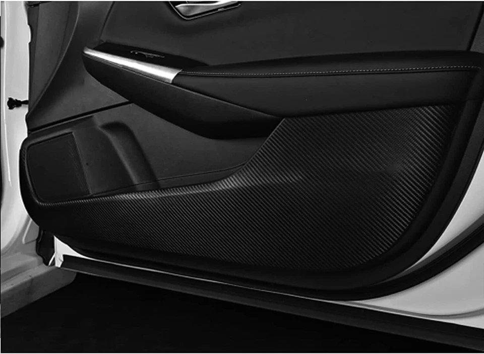 New For Nissan Armada 17-2024 Carbon Look Inner Door Anti-Kick Panel Guard Cover - Imagem 2 de 4