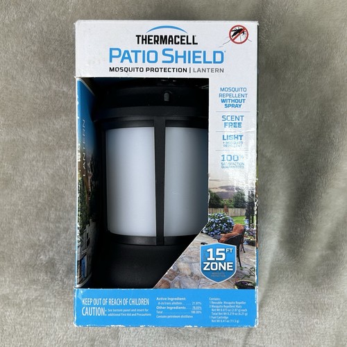 Thermacell Patio Shield 15 Foot Zone Mosquito Repellant Lantern - New