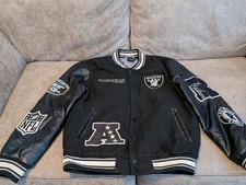 NFL LAS VEGAS RAIDERS BOMBER JACKET - MEDIUM MENS - GOOD CONDITION