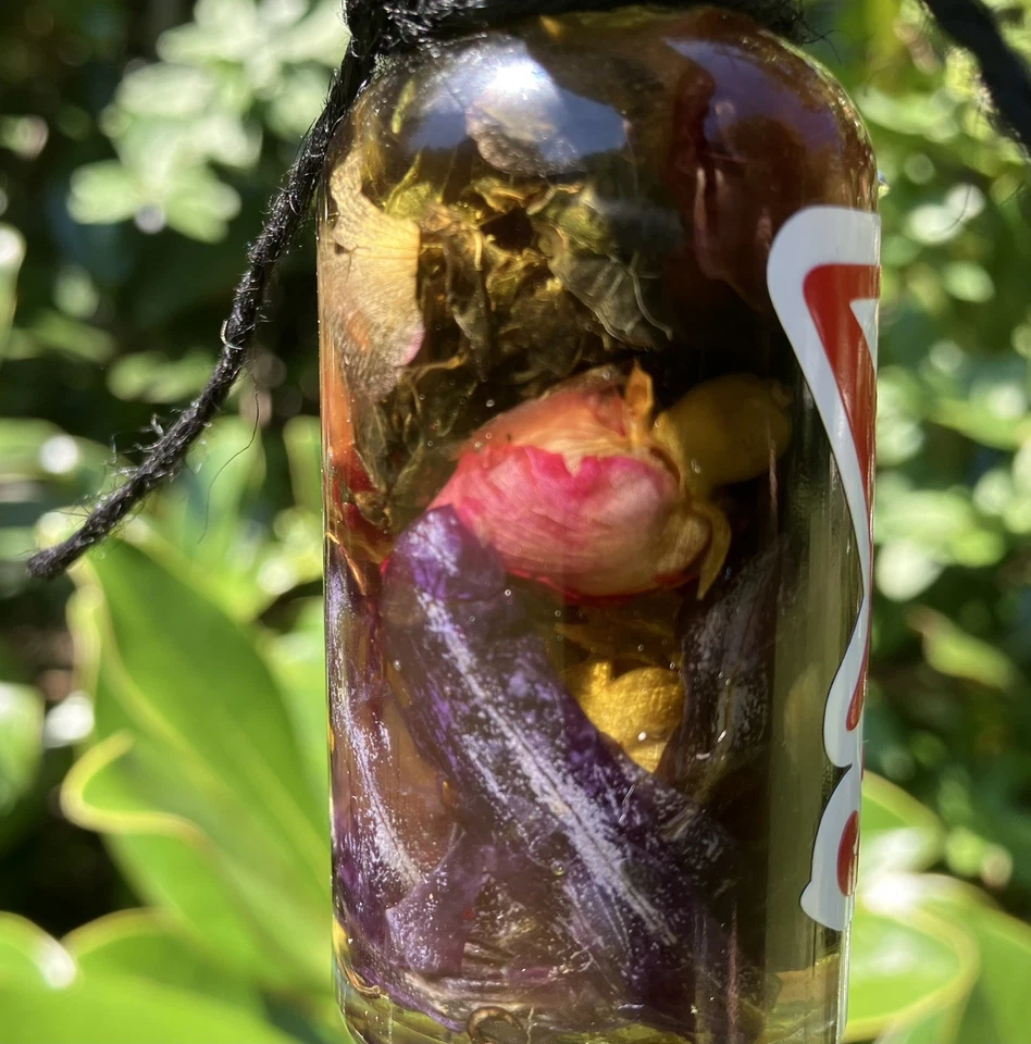 Ритуальное масло Люцифера: масло для помазания с синим лотосом, полынью; брелок Lucifer Sigil - Изображение 4 из 4