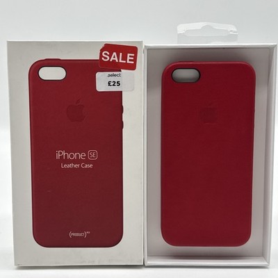 OFFIZIELLE ORIGINAL APPLE IPHONE SE (1. GEN) LEDERTASCHE HÜLLE PRODUKT ROT NEU