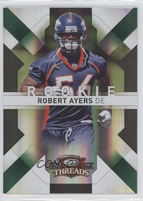 2009 Donruss Threads Century Proof Green 50/100 Robert Ayers #185 Rookie RC 0e3