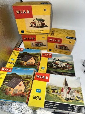 7 WIAD #1062 HO Scale factory assembled Shell  Service Station C-7 Houses Church