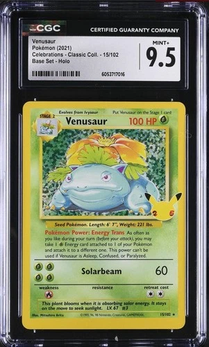 CGC 9.5 Venusaur 15/102 Pokémon Celebrations Classic . 2021 English