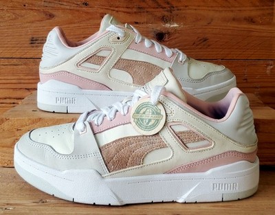 Puma Slipstream Lux Low Leather Trainers UK6/US7/EU39 387550-03 White/Pink