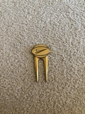 Nike Golf Divot Tool RARE Swoosh Brass
