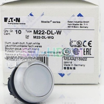 10PCS/Box New for     M22-DL-W M22 Series Button Head with Light #jg