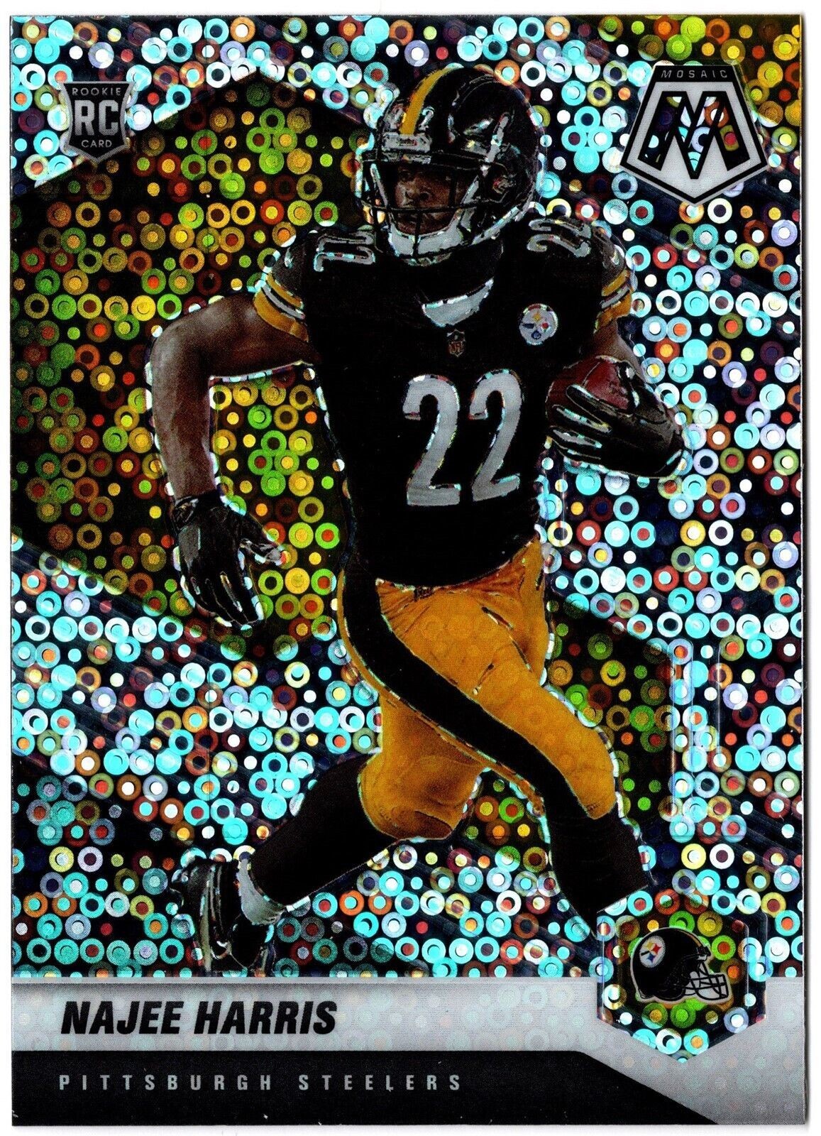 2021 Mosaic No Huddle Rookie Variation Silver Disco Prizm NAJEE HARRIS #313-V RC