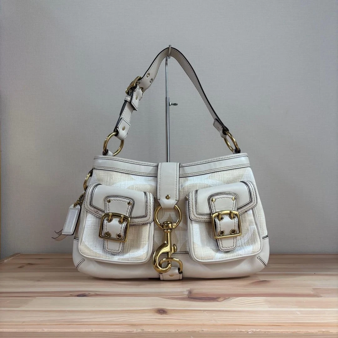 Coach Legacy Shoulder Bag White Bags & Handbags for Women for sale