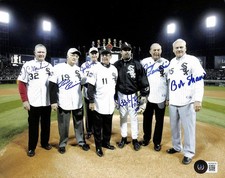 Chicago White Sox Greats Signed 8x10 Photo By 6! Beckett LOA