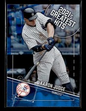 2022 Topps #21GH-19 Aaron Judge 2021's Greatest Hits Blue New York Yankees