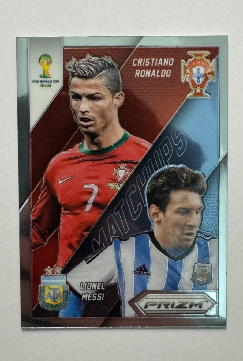 2014 Panini Prizm FIFA World Cup Cristiano Ronaldo Lionel Messi Matchups #19