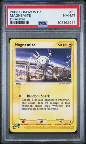 Magnemite graded PSA 8 for sale on eBay