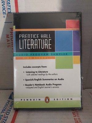 Prentice Hall Literature audio program sampler High School New Sealed ~ #106