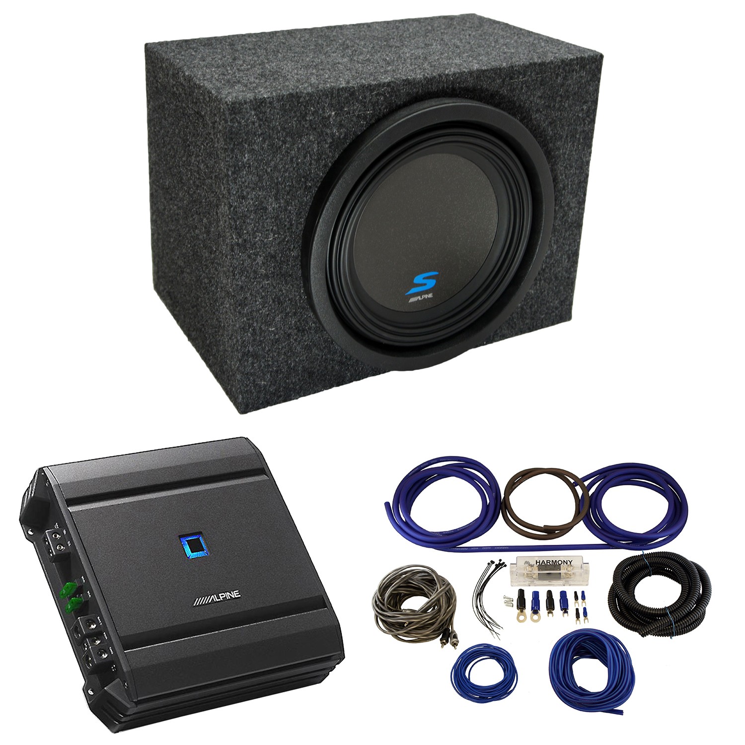 Rearfire Sealed Single 10 Alpine S-w10d4 Sub Box New & S-a60
