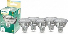 MR16 LED Bulbs 345 Lumens Warm White 3000K 4.3W 12V Sylvania 5 Pack