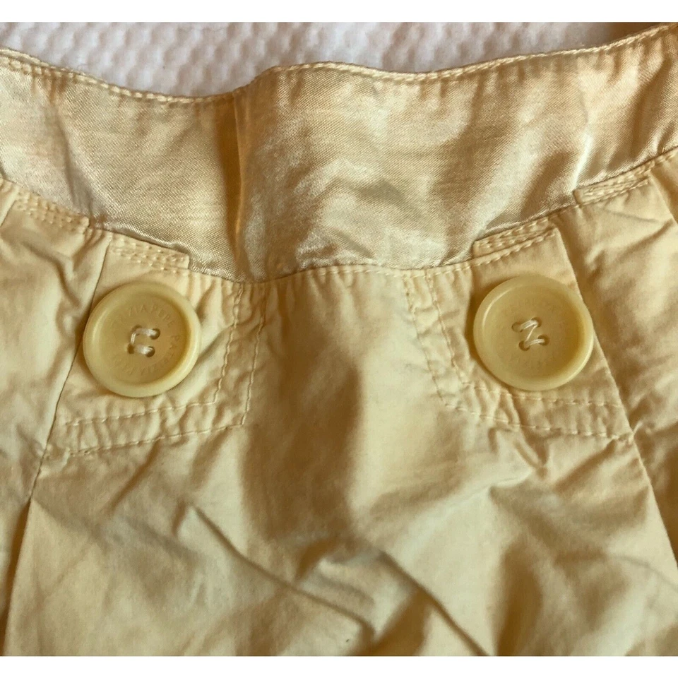 Patrizia Pepe Firenze Girls Yellow Pleated Skirt Size S (6) - Image 3 of 4