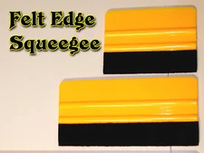 2 Felt Squeegees for appying Adhesive Backed Vinyl, Application Tool 4"+6" 