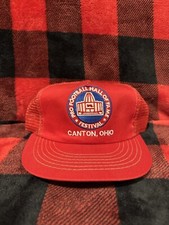 Vtg Pro Football Hall of Fame Festival Hat Canton Ohio OH NFL HOF USA Union Made