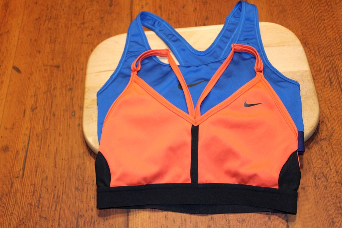 bright orange nike sports bra