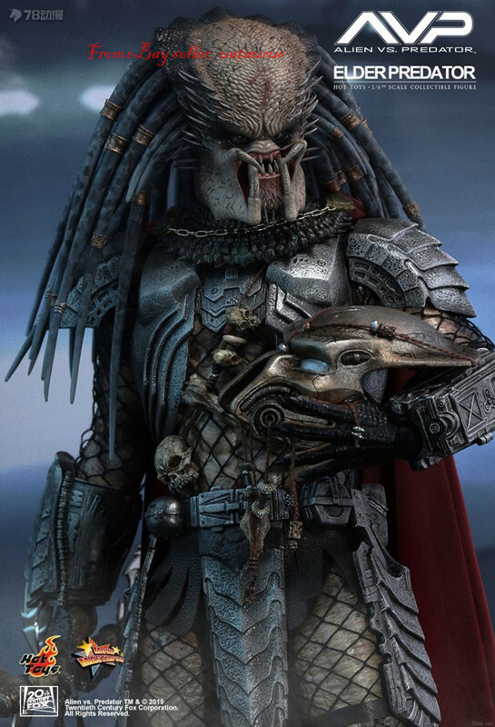 Perfect Hot Toy 1/6 Mms325 Avp Elder Predator In Stock New