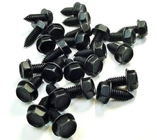 25 Pont Olds Cad Hex Head Course Thread Fender Body Bolts 5/16"-18 TPI x 13/16” 