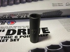 MATCO  ADV CPD17M6V  1/2" Drive Deep Socket    1-Pc. 17MM  Impact NEW