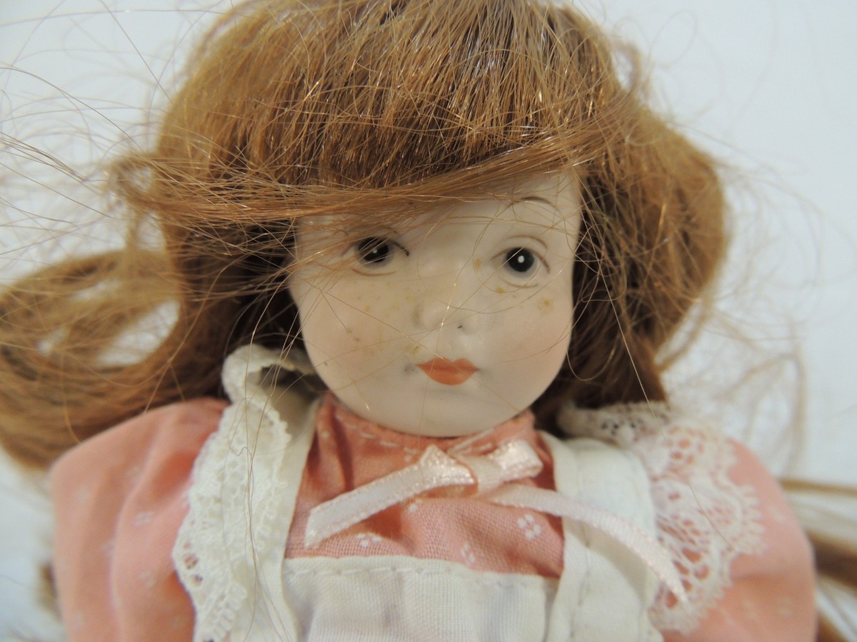 Vintage Kaiser Chicago Hand Painted Porcelain Doll With Stand