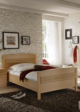 Komfortbett 100x200 Buche Einzelbett Gästebett Holzbett Seniorenbett Bettgestell
