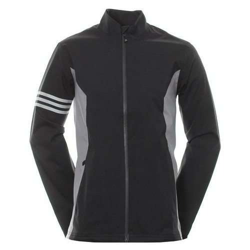 New ADIDAS Climaproof Waterproof Golf Rain Jacket Full Zip - XS S M - Grey Black - Picture 5 of 12