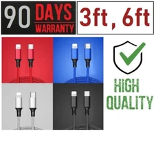 Fast Charge & Data USB PD Cable For iPhone 8 X 11 Pro Max ,12,12 Pro, 13, 14