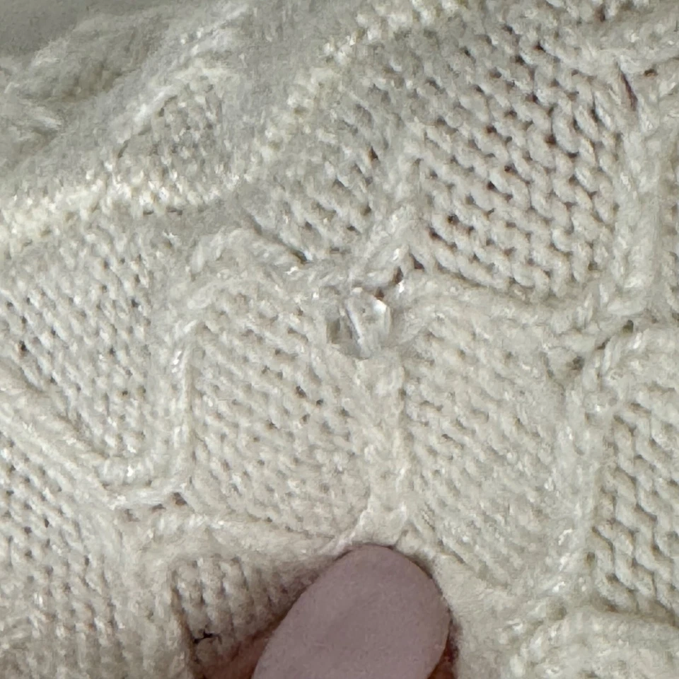 Vestido Suéter Casa Blanca Mercado Negro Crema Mezcla Cachemira Capucha Cuello Talla XS Foto 4 de 4