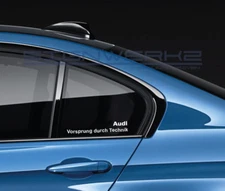 Audi Vorsprung Durch Technik Decal Sticker A4 S4 S3 S5 TTRS RS3 R8 no ring Pair
