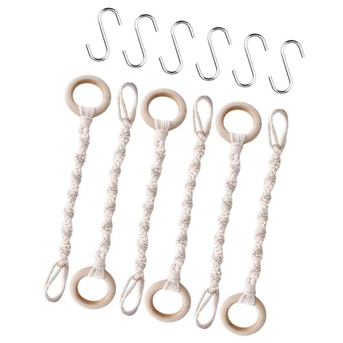 Lot De 3 Rallonges De Suspension En Macramé Pour Plantes - Longue Corde