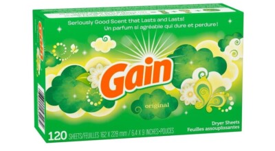 Gain Original Dryer Sheets, 120 Count