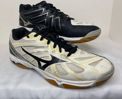 Mizuno Womens Wave Hurricane 3 White Sneakers 430225 0090 US Size 10