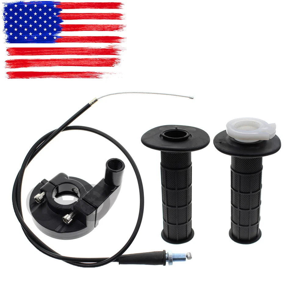 36" Throttle Cable Handle Bar Set Grip Casing For Honda XL250R Nighthawk 250 - Image 2 of 4