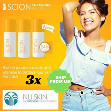 3X NU SKIN Scion Underarm Whitening Roll On 24-hour Protection Deodorant 75 ml