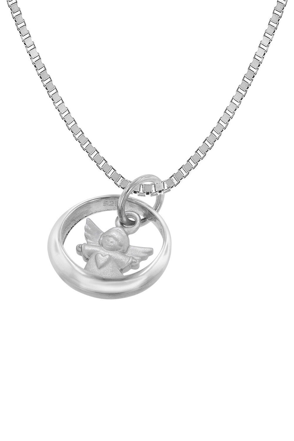 Модель TRENDOR Schmuck Taufkette 925 Silber Taufring mit Engel 39446 9990₽