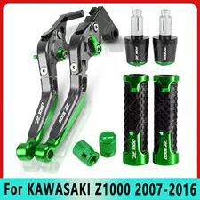 For KAWASAKI Z1000 2007-2016 New Ajustable Brake Clutch Levers Hand Grips sets