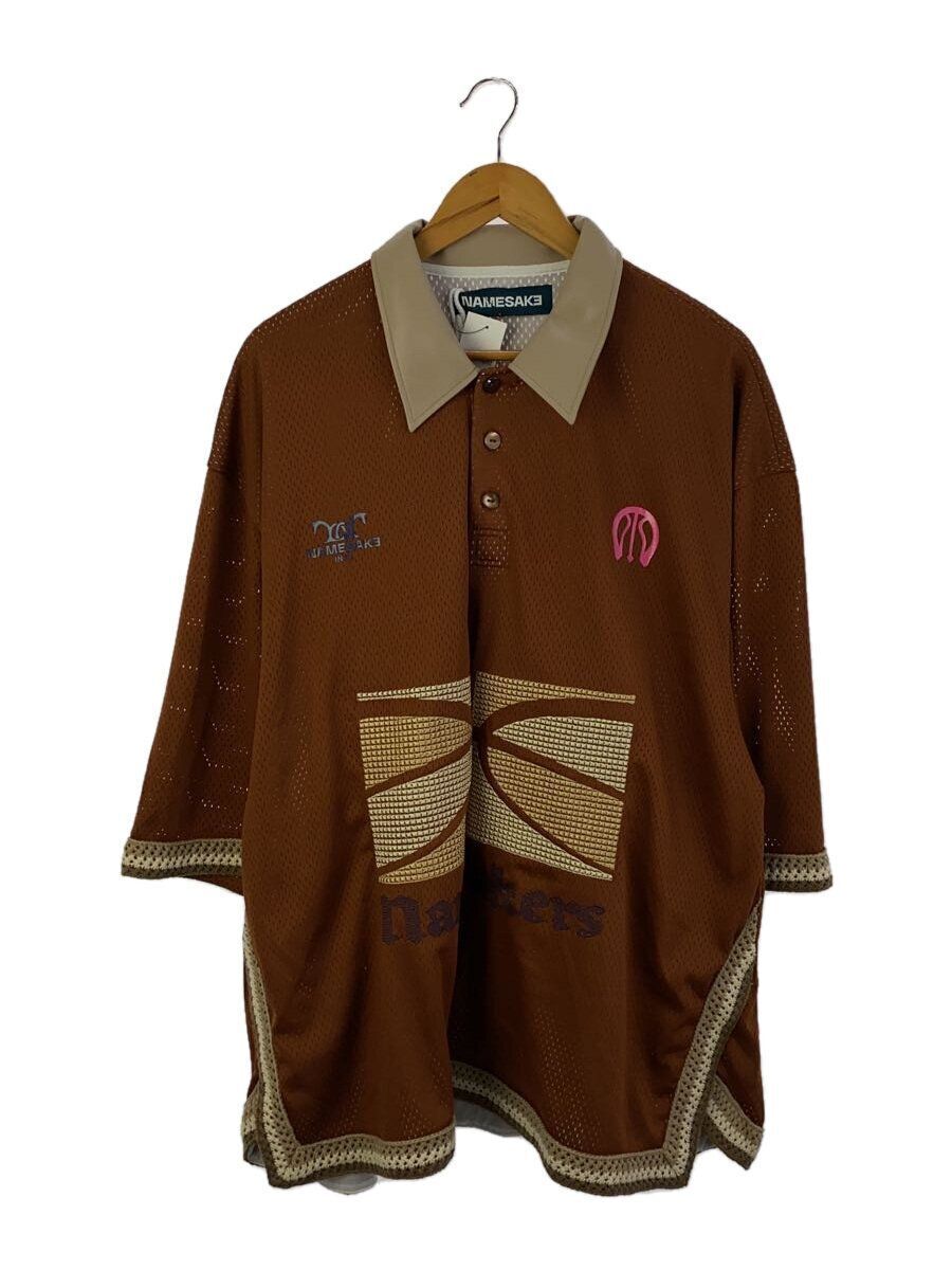 NAMESAKE Polo Shirt XL Polyester Brown N3-AW23-N3-ST-04 Used NAMESAKE Polo Shirt XL Polyester Brown N3-AW23-N3-ST-04 Used