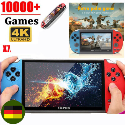 X7 8GB Handheld Spielkonsole 1000 Spiele MP4 4.3'' Video Game Consoles