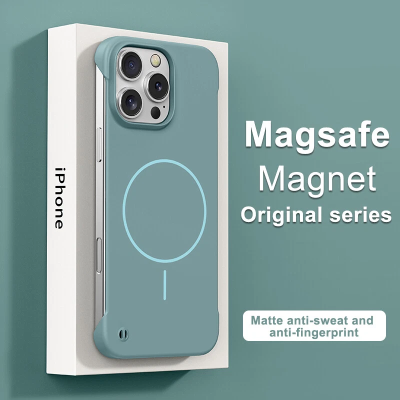 Ultra-Thin Magnetic Frameless Phone Case for iPhone 12 13 14 15 16 Pro Max