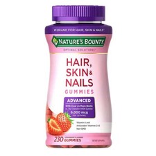 Nature's Bounty Hair, Skin and Nails Advanced, 230 Gummies Exp: 02/27