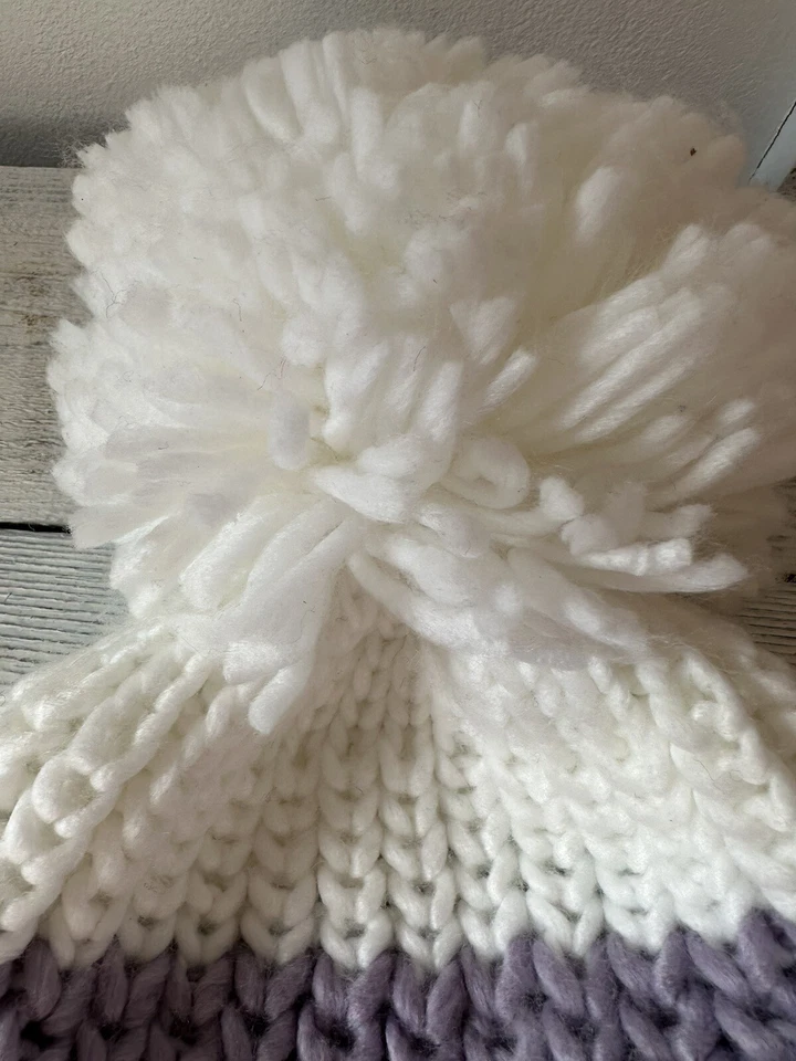 Spyder Tejido Bloque de Color PomPom Talla Única Invierno Sombrero Nieve Esquí Tejido Pastel Cálido Foto 3 de 4