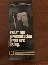 Vtg Kodak Presentation Ektalaser Pocket Pointer brochure