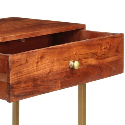 Solid Wood Acacia Console Table Hallway Entry Desk Dressing Decor Display Shelf - Picture 5 of 12